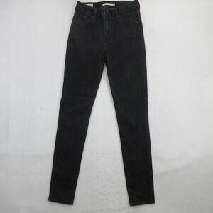 Levi's Women's Jeans Size 26 721 High Rise Skinny Black Stretch Premium